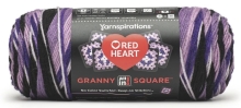 Red Heart Granny Squares - Black Grape Granny